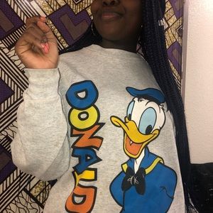 Oversized Donald Duck crew neck
